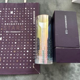 BTS Starbucks Collaboration glass cup