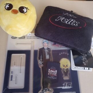 Stray Kids Felix Acrylic Stand Plush Charm Pass Case Set