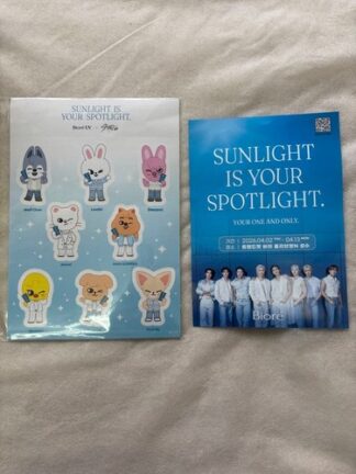 Korea Popup Stray Kids SKZOO Biore UV Campaign Sticker