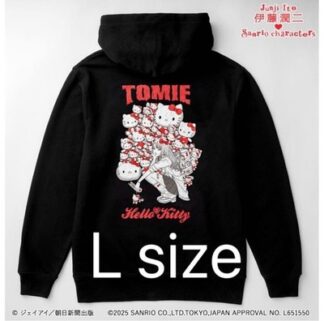 Junji Ito Gal Tomie Hello Kitty Hoodie L Black