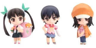 Nendoroid Petite Bakemonogatari No.2 Set of 3 Painted Action Figure Japan