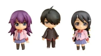 Nendoroid Petite Bakemonogatari No.1 Set of 3 Painted Action Figure Japan
