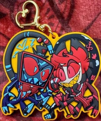 LOVE Rubber Strap -Primary Colors-  HAZBIN HOTEL ( Vox x Alastor  ) Doujin