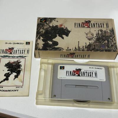 Nintendo Super Famicom Final Fantasy VI FF 6 Japan SFC SNES w/box