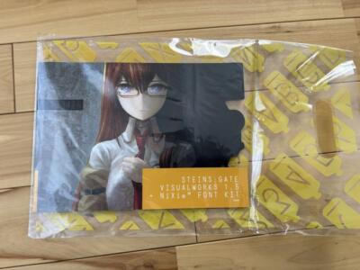 huke (HWB) Steins;Gate Visual Works 1.5 + NiXie Font kit W/CD-ROM - JAPAN