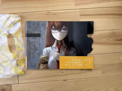 huke (HWB) Steins;Gate Visual Works 1.5 + NiXie Font kit W/CD-ROM - JAPAN - Image 3