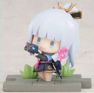 miHoYo Genshin Impact Kamisato Ayaka Mini Figure Fantasy Village Trading Toy