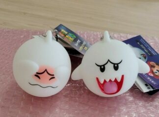 Super Mario Boo Buddy Shining Mascot Keychain 2 Set Taito Prize 6cm Nintendo F/S