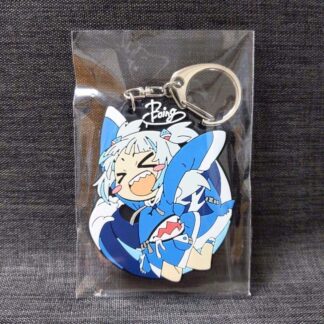 Hololive Vtuber Gawr Gura ‘Boing Boing’ Rubber Keychain Japan F/S
