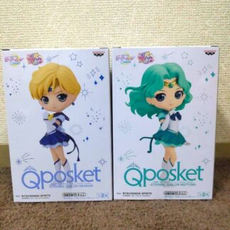 Q posket Sailor Moon Cosmos Figure Qposket Eternal Sailor Neptune &Uranus B Type