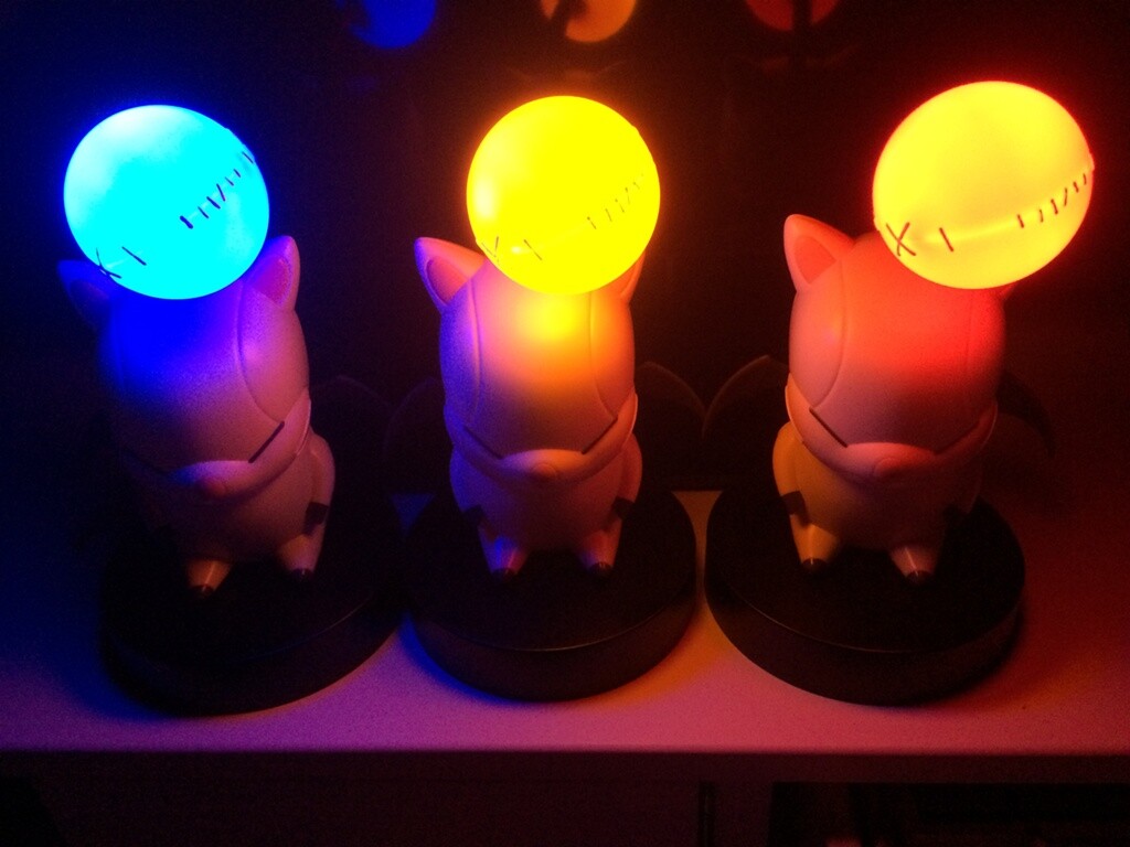 Taito Final Fantasy XIV FF 14 Realm Moogle Figure Room Lamp Light Blue - Image 3