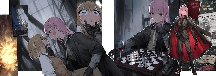 Prestige Hololive EN Myth Art Book Mori Calliope Gawr Gura+ B5/P28 Doujinshi - Image 3