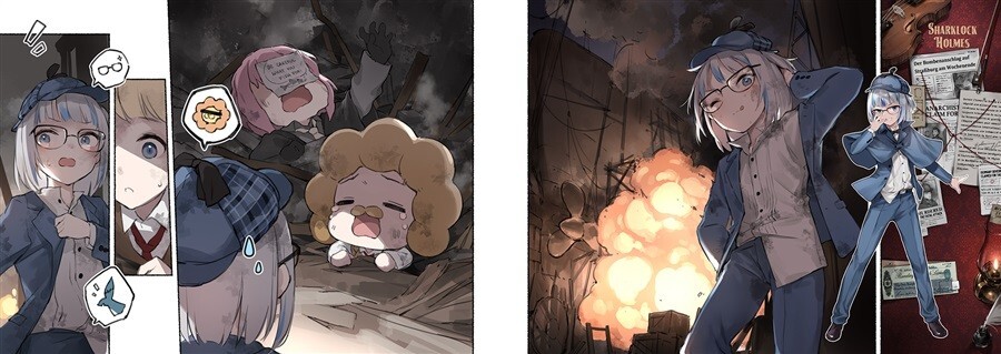 Prestige Hololive EN Myth Art Book Mori Calliope Gawr Gura+ B5/P28 Doujinshi - Image 4