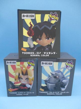 TOONIZE Fullmetal Alchemist Edward Alphonse Elric Roy Figure SET Normal Color