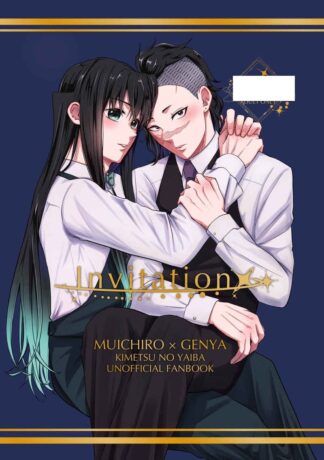 Demon Slayer Kimetsu no Yaiba Doujinshi ( Muichiro x Genya  ) Invitation