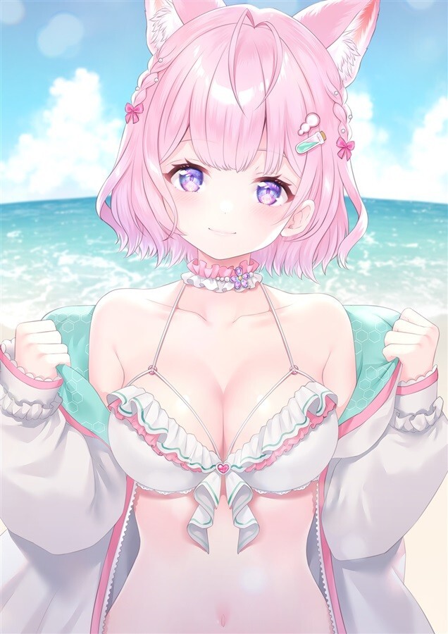 Doujinshi Hololive Illustration Book " VKAN2 " Hakui Koyori A4 20 - Image 4