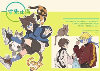 Blue Lock BL Doujinshi (Isagi, Kaiser) Art Book An inch ahead is a cat A5/P34