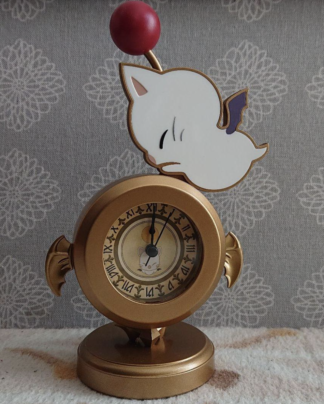 Final Fantasy XIV FF14 Moogle Desk Clock Taito Limited Assorted Ver. Red USED