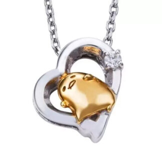 Gudetama Sanrio Characters 10th Anniversary Silver Necklace Japan New