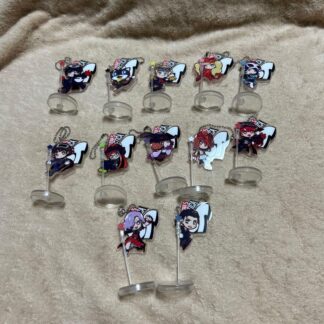 PERSONA 5 TACTICA Mini Acrylic Stand with Key Chain ALL Twelve Pieces Set