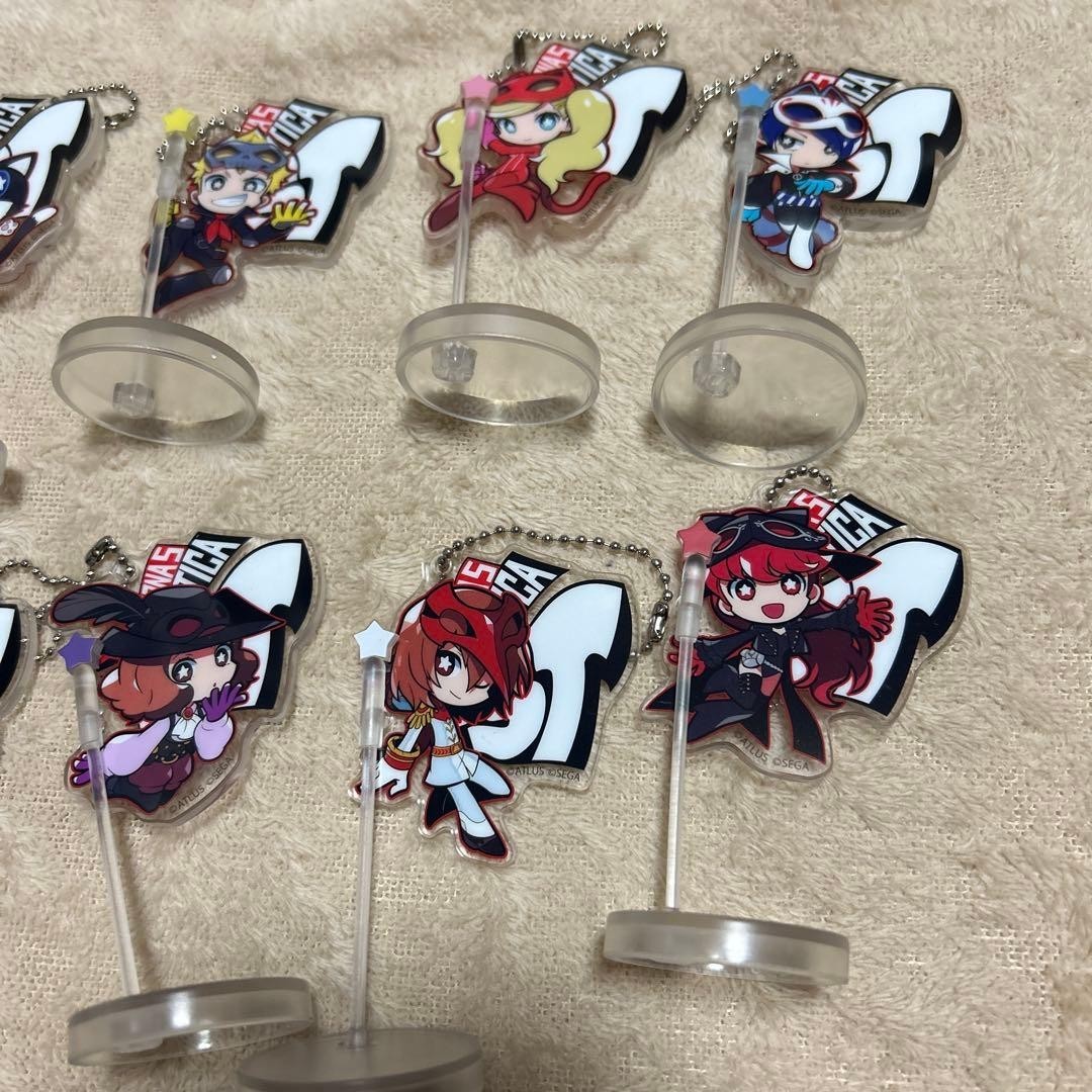 PERSONA 5 TACTICA Mini Acrylic Stand with Key Chain ALL Twelve Pieces Set - Image 3