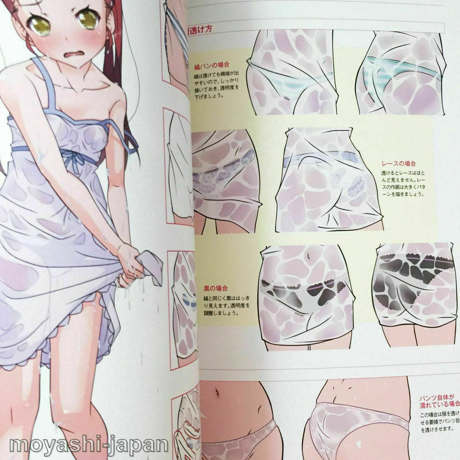 How To Draw Panties Technique Book JAPAN Art Guide manga anime Drawing - Image 5
