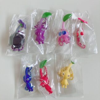 Nintendo Pikmin mimi Keychain Mascot complete set / 7 type key ring key charm