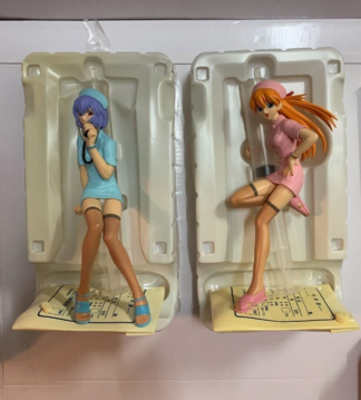 Neon Genesis Evangelion Extra Nurse Figure Asuka Ayanami Rei Set of 2 SEGA Japan