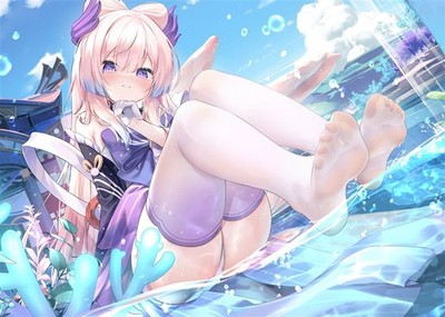 Memento Lens Genshin Impact Art Book Chachanako B5/32P Doujinshi C105 w/Postcard - Image 5