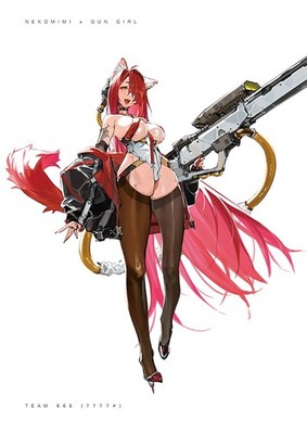 NEKOMIMI X GUN GIRL vol.2-2023 Doujin Illustration Art Book B5/36P C104 - Image 4