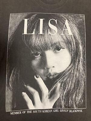 Lisa Blackpink T-Shirt Black Xl Kpop