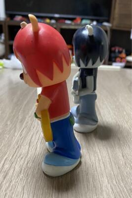 Parappa The Rapper Um Jammer Lammy Soft vinyl figure Rammy Set of 2 Japan used - Image 7