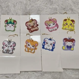 Tottoko Hamutaro Rubber Keychain Rubber Charm Complete