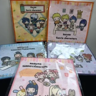 NARUTO BORUTO x SANRIO Mini Towel 5 Types Set