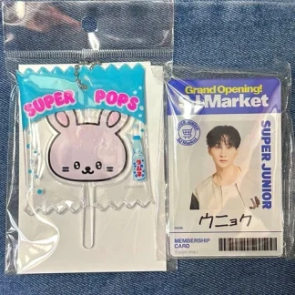 Eunhyuk SUPER JUNIOR Lollipop Charm & Name Plate Set