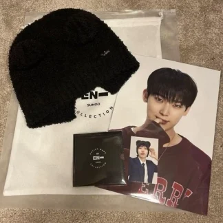 ENHYPEN Sunoo Beanie Black with Poster