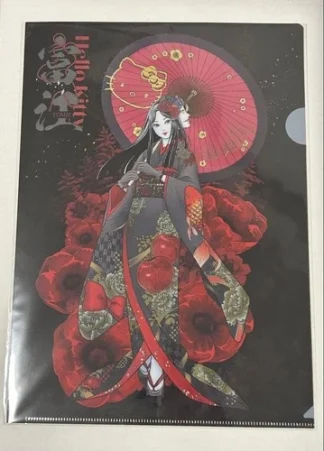 Junji Ito x Sanrio Characters Kimono Tomie Clear File