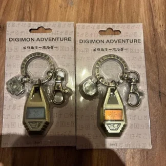 Digimon Adventure Metal Keychain Crest of Courage, Crest of Friendship