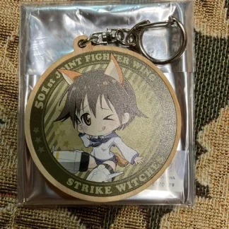 Strike Witches Yoshika Miyafuji Wood Keychain