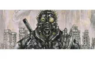 Caiman Face Towel "Dorohedoro Original Art Exhibition - Q Hayashida's World"