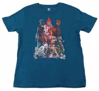 Dorohedoro x Graniph Kaiman Family Short Sleeve T-Shirt Blue Unisex M