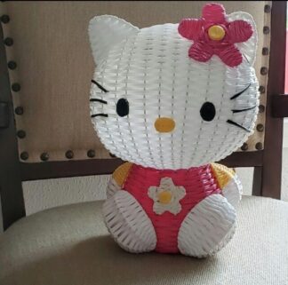 Sanrio Super Rare Hello Kitty Basket Multicolor 24cm from Japan Used