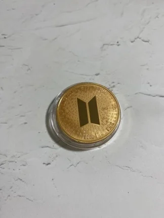 BTS Bangtan Boys 10th Anniversary Medal Gold