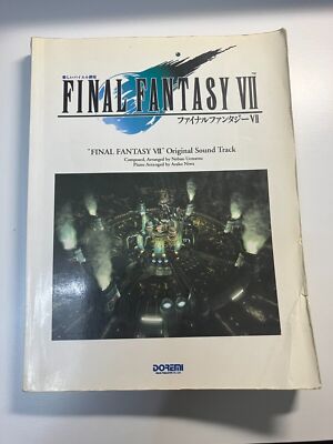 Final Fantasy VII 7 Original Sound Track Music Score Piano Sheet Used Japan