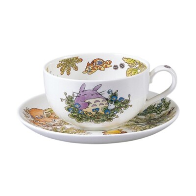 New Studio Ghibli Neighbor Totoro Tea Cup and Saucer T97285A F/S from Japan