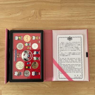 Sanrio Hello Kitty Proof Coins Set 2004 Born 30th Anniversary Made In Japan - Image 4