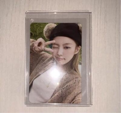 BLACKPINK JENNIE Born Pink Bear Photocard PC Kpop Limited Tradingcard w/case