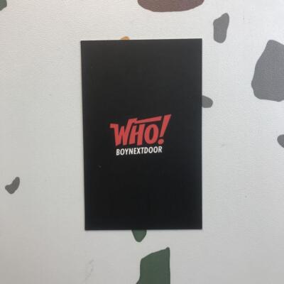 BOYNEXTDOOR LEEHAN WHO! Broadcast Photocard PC Photo card Tradingcard Mint Kpop - Image 2