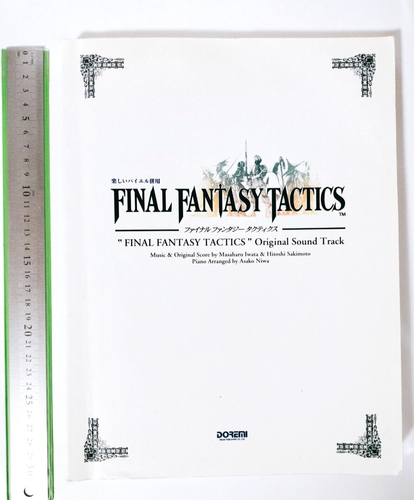 1998 Final Fantasy TACTICS Original Soundtrack Music Score Piano Sheet Book JPN