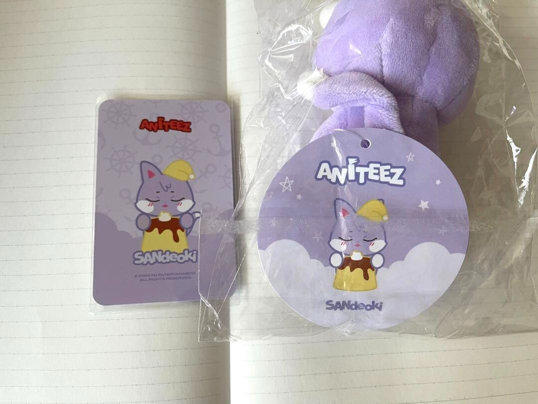 ATEEZ San ANITEEZ Pop Up SANdeoki Official Plush Doll MD SLEEP Ver. w/Photocard - Image 2